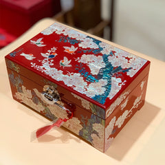 Exquisite Chinese-Style Wooden Jewelry Box – Handcrafted Luxury Gift