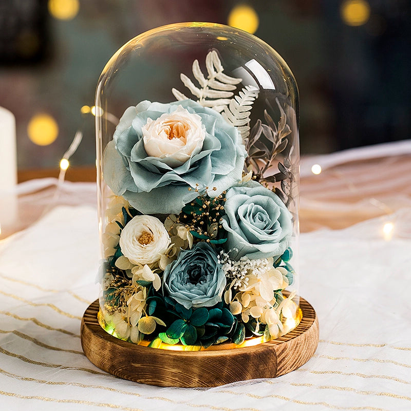 Timless Devotion - Preserved Rose Heart Keepsake, Eternal Floral Gift for Wedding, Anniversary