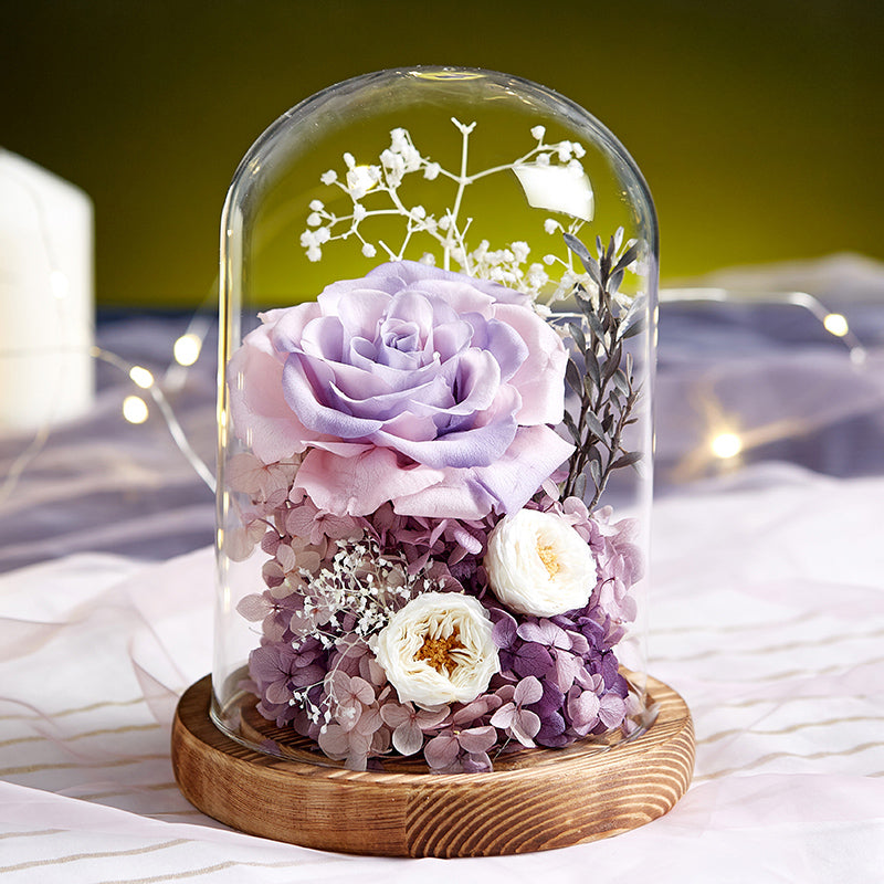 Timless Devotion - Preserved Rose Heart Keepsake, Eternal Floral Gift for Wedding, Anniversary