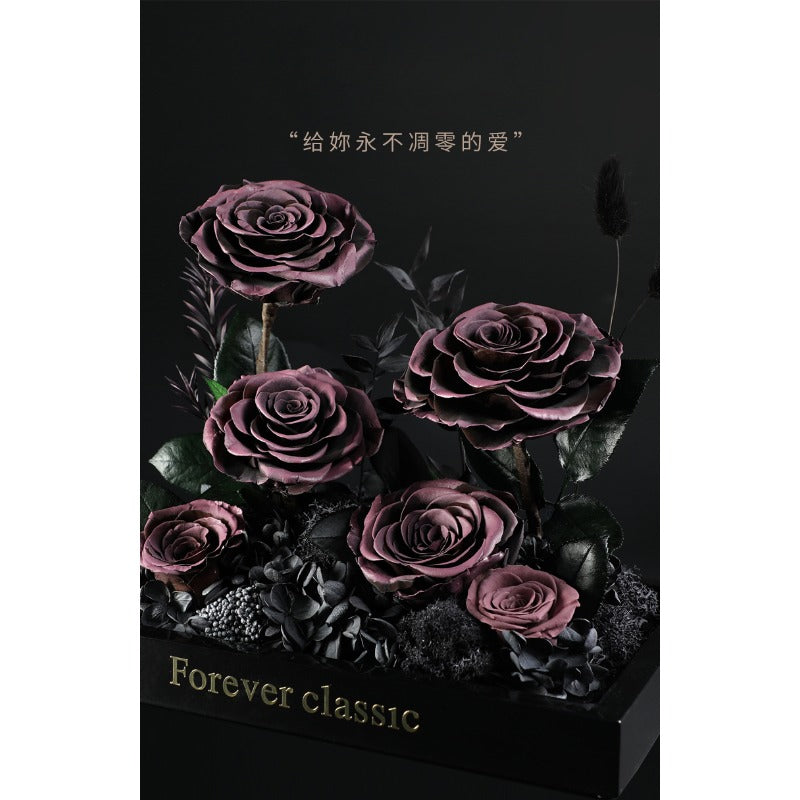 Little Prince Rose Garden - Eternal Flower Acrylic Gift Box for Her