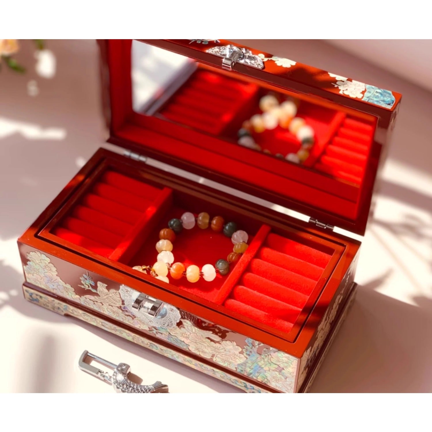 Exquisite Chinese-Style Wooden Jewelry Box – Handcrafted Cultural Heritage Gift