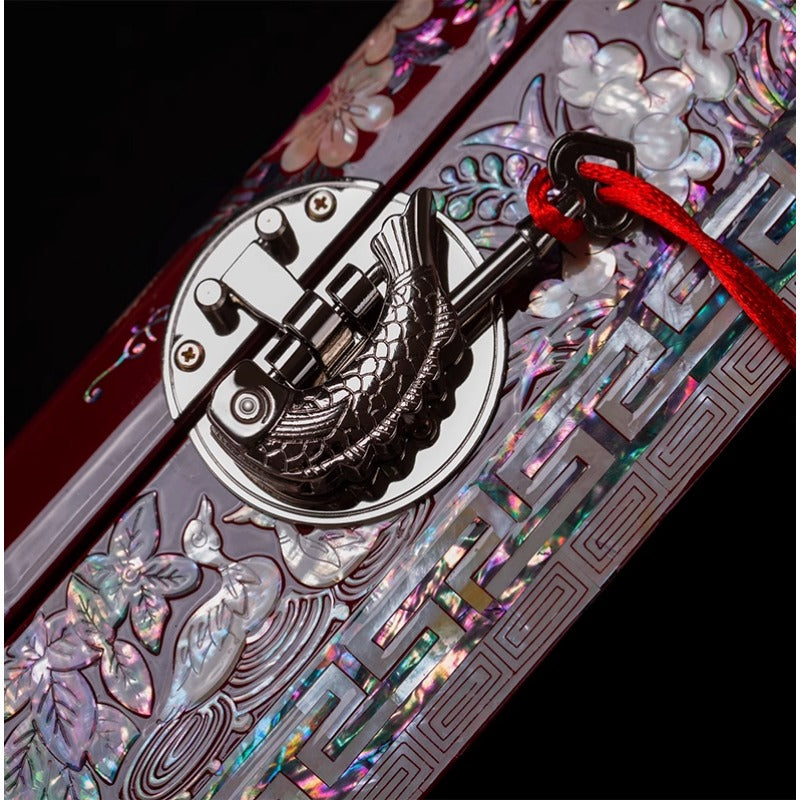 Exquisite Chinese Style Jewelry Box - Handcrafted Floral Lacquerware