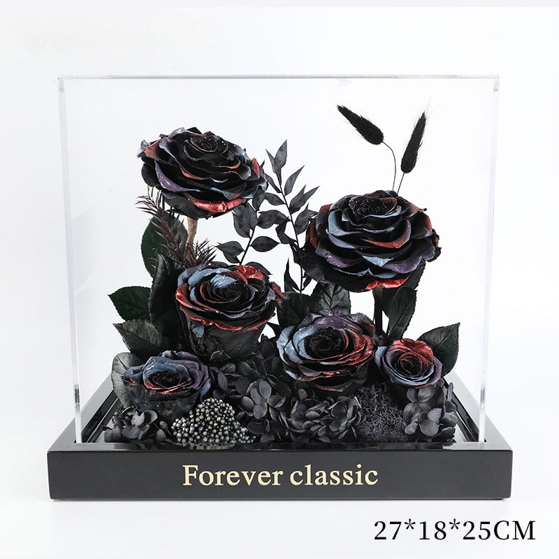 Little Prince Rose Garden - Eternal Flower Acrylic Gift Box for Her