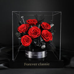 Love Lifetime – Eternal Preserved Rose Gift Box, Luxury Floral Bouquet for Anniversaries, Valentine’s Day & Romantic Proposals