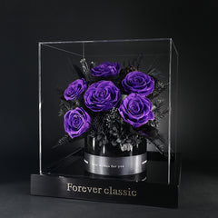 Love Lifetime – Eternal Preserved Rose Gift Box, Luxury Floral Bouquet for Anniversaries, Valentine’s Day & Romantic Proposals