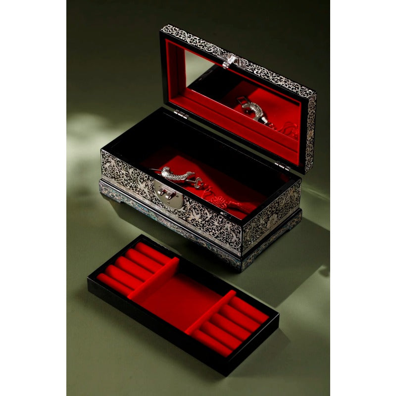 Exquisite Chinese Imperial Jewelry Box - Handcrafted Traditional Artistry